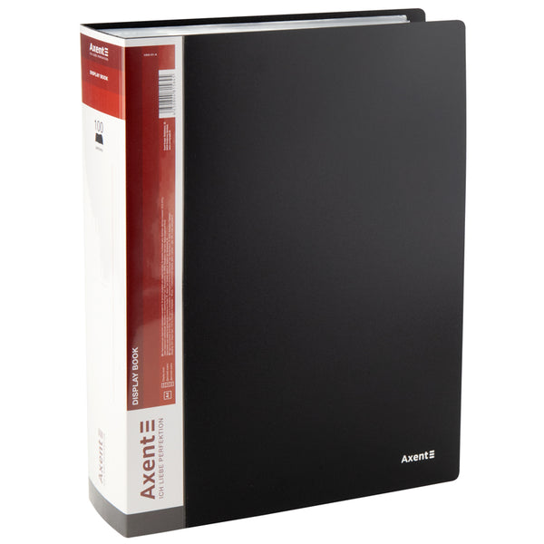Дисплей-книга Axent 1200-01-A, А4, 100 файлов, черная