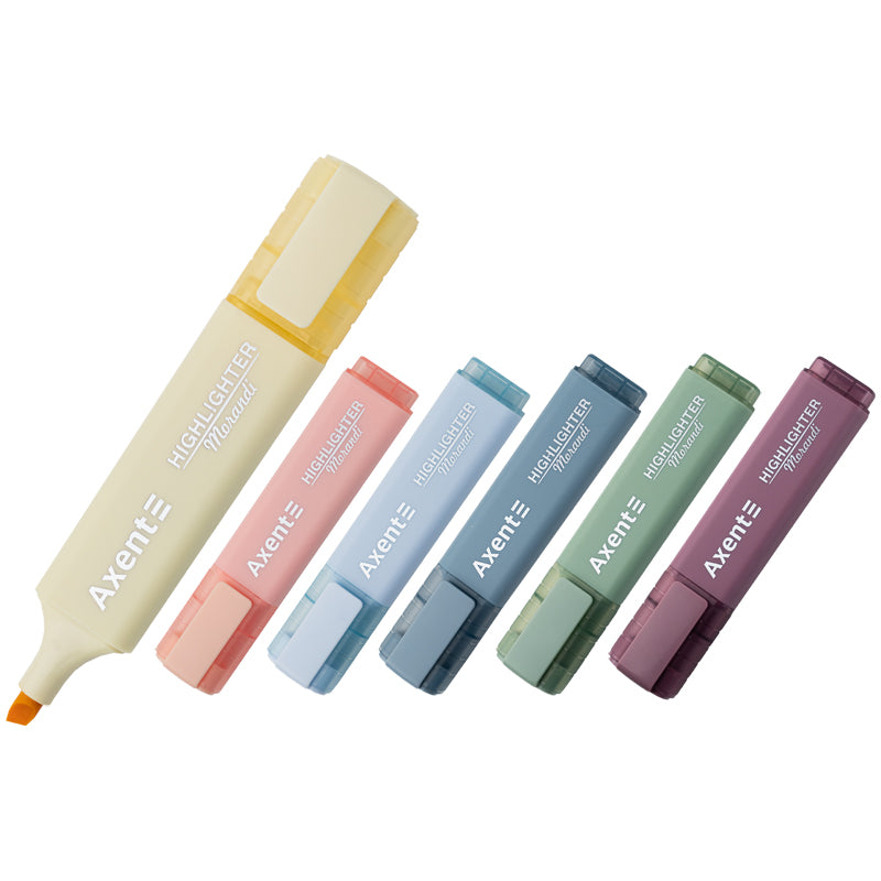 Маркер Axent Highlighter 2537-50-A, 1-5 мм, клиноподібний, асорті, morandi