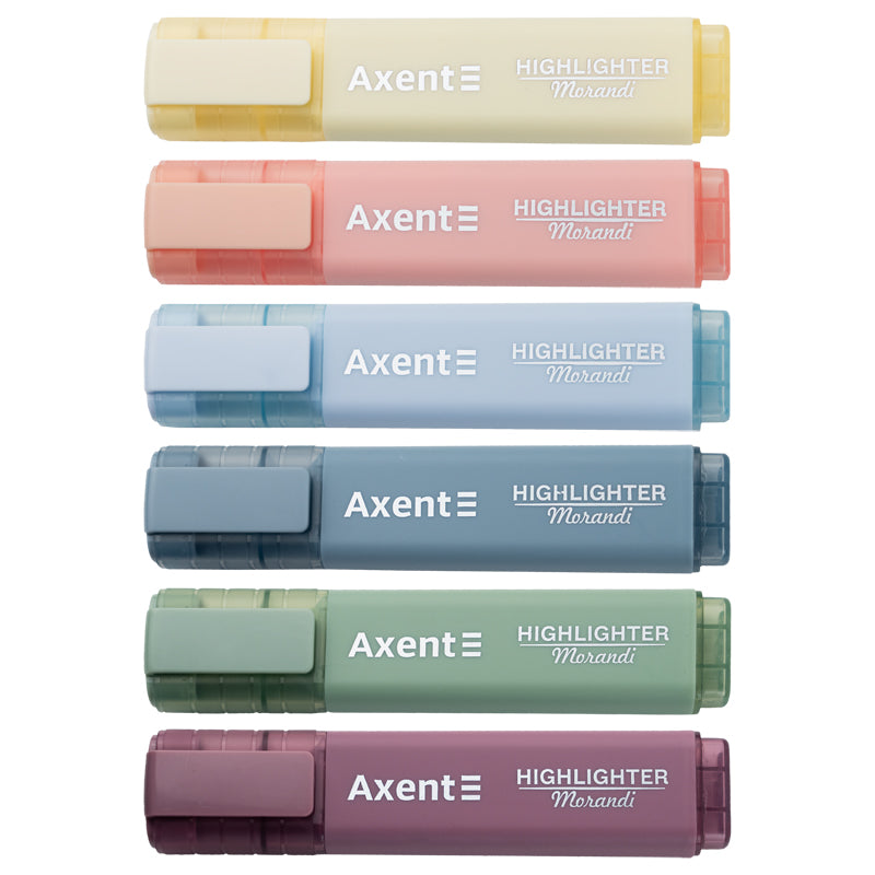 Маркер Axent Highlighter 2537-50-A, 1-5 мм, клиноподібний, асорті, morandi